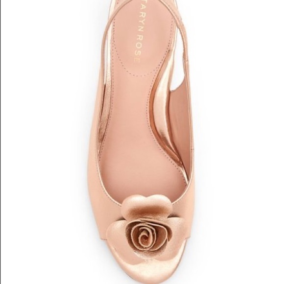 Taryn Rose Rose GoldMetallic NevaLeather Slingback - Picture 2 of 8